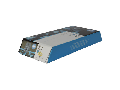 Cartucho de tinta cian original HP 727 de 300 ml para impresoras DesignJet, vendido por Compras Perfectas.