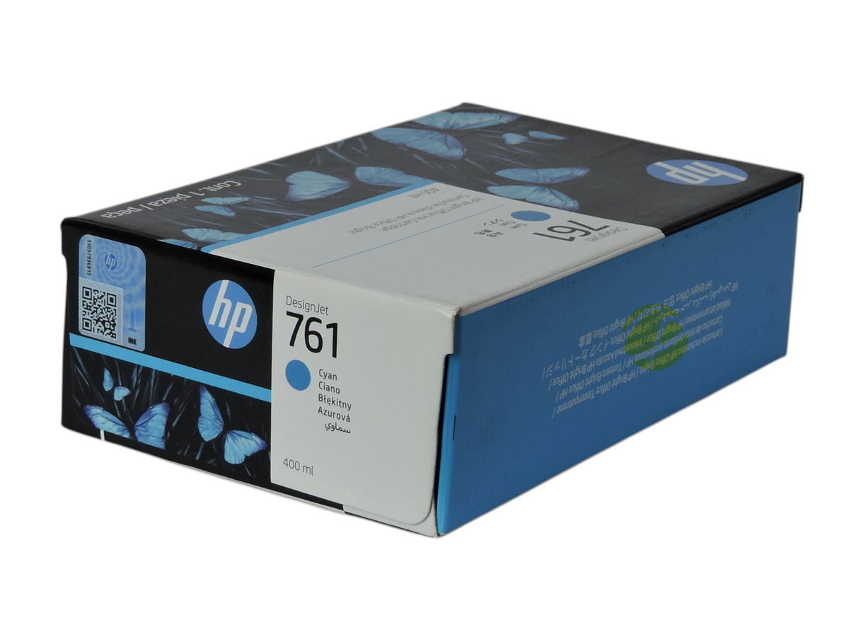Cartucho de tinta cian original HP 761 de 400 ml para impresoras DesignJet en Compras Perfectas