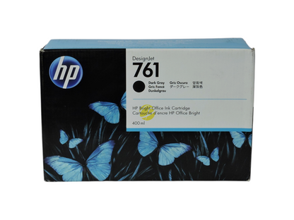 Cartucho de tinta gris oscuro original HP 761 de 400 ml para impresoras DesignJet en Compras Perfectas