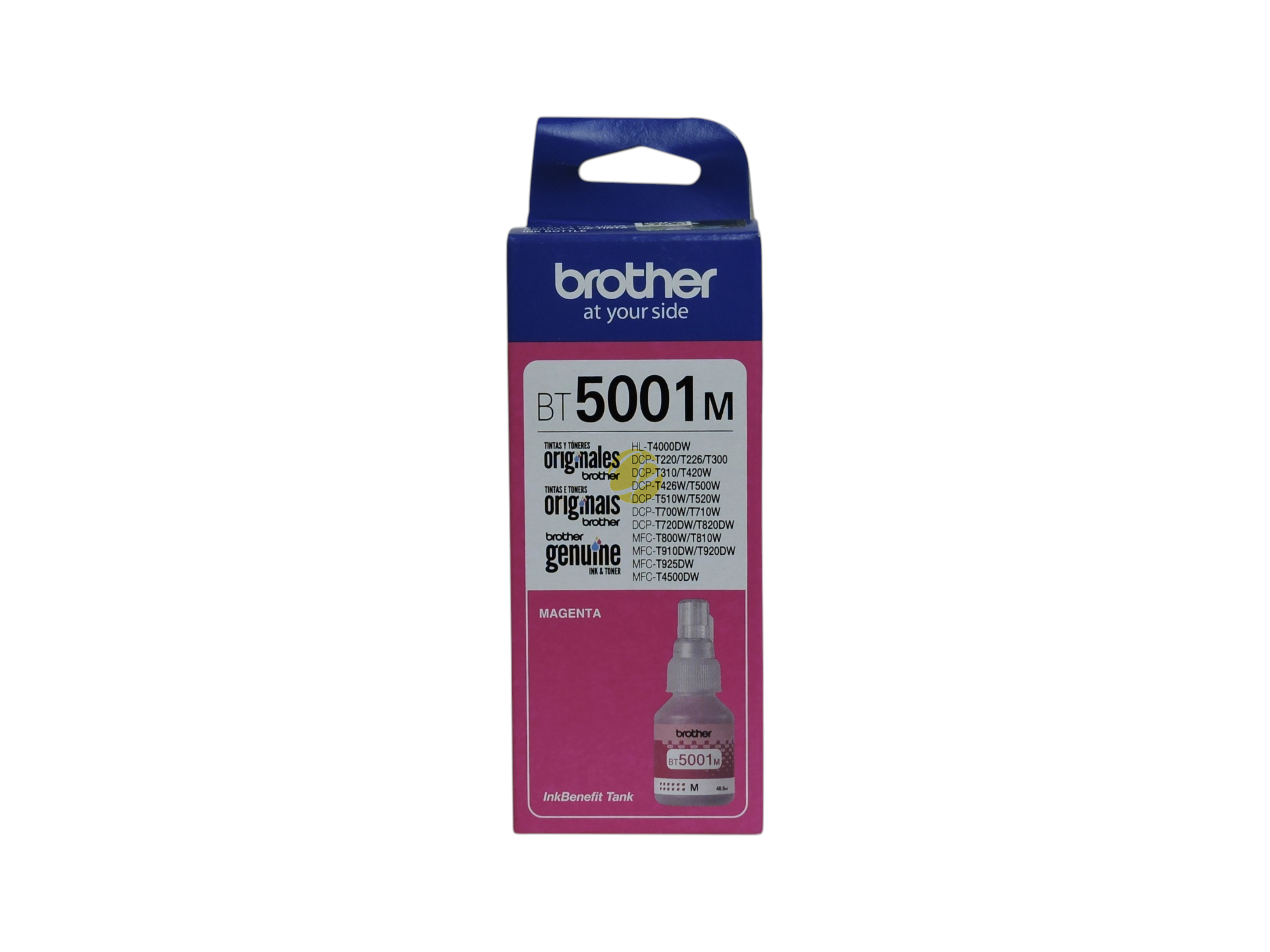 Cartucho de tinta magenta original Brother BT5001M para impresoras InkBenefit Tank de Compras Perfectas