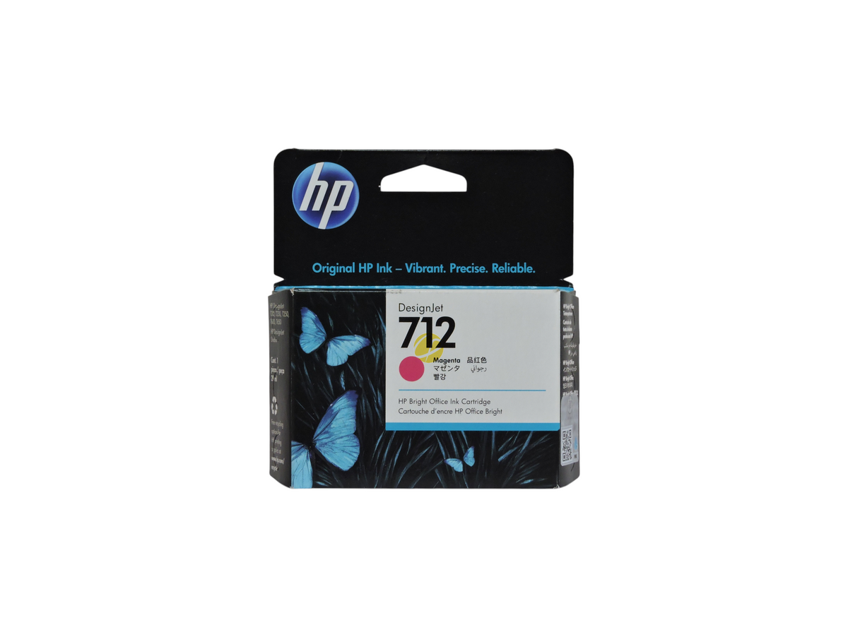 Cartucho de tinta magenta original HP 712 para impresoras DesignJet de Compras Perfectas en su caja original