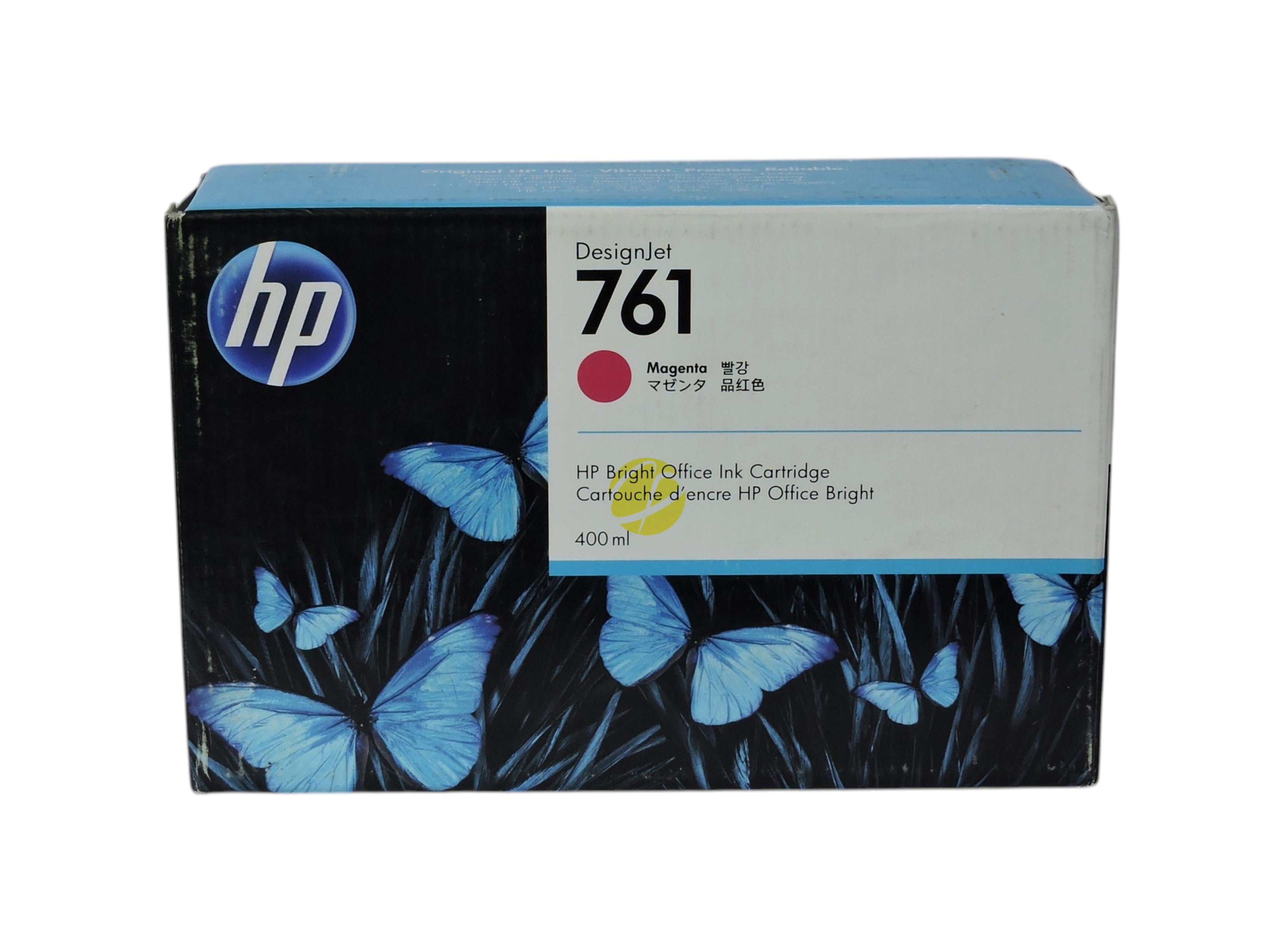 Cartucho de tinta magenta original HP 761 de 400 ml para impresoras DesignJet en caja de Compras Perfectas