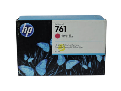 Cartucho de tinta magenta original HP 761 de 400 ml para impresoras DesignJet en caja de Compras Perfectas