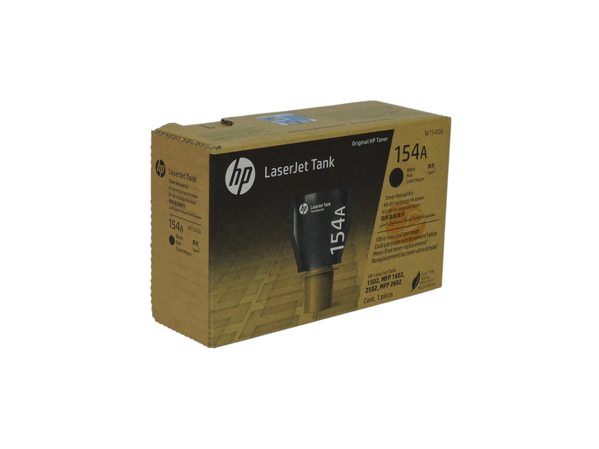 Caja de kit de recarga de tóner negro original HP 154A para impresoras LaserJet Tank de Compras Perfectas