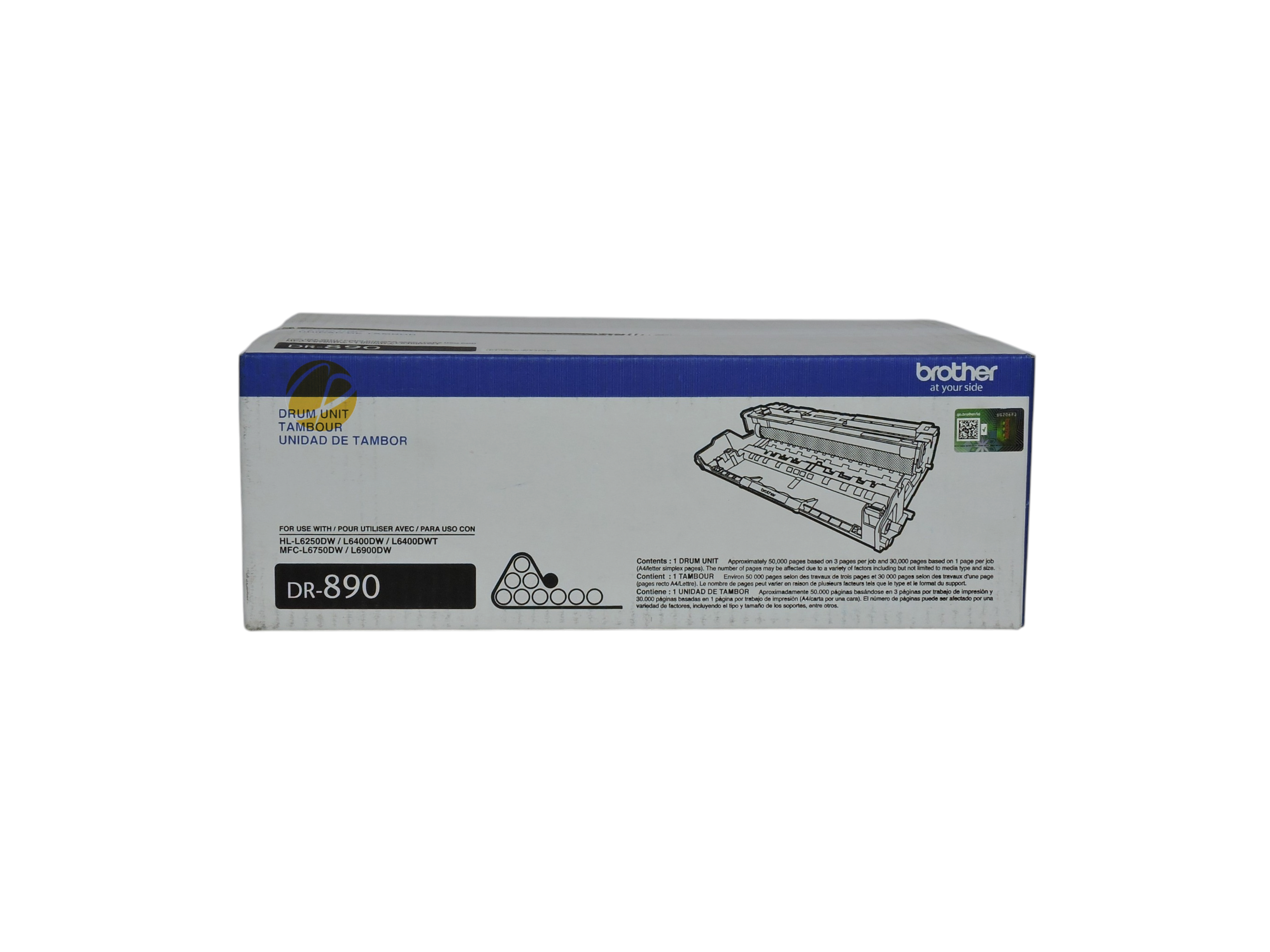 Caja de unidad de tambor original Brother DR-890 para impresoras láser monocromáticas de Compras Perfectas