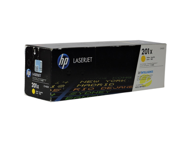 Caja de cartucho de tóner amarillo original HP 201X CF402X de Compras Perfectas para impresoras láser