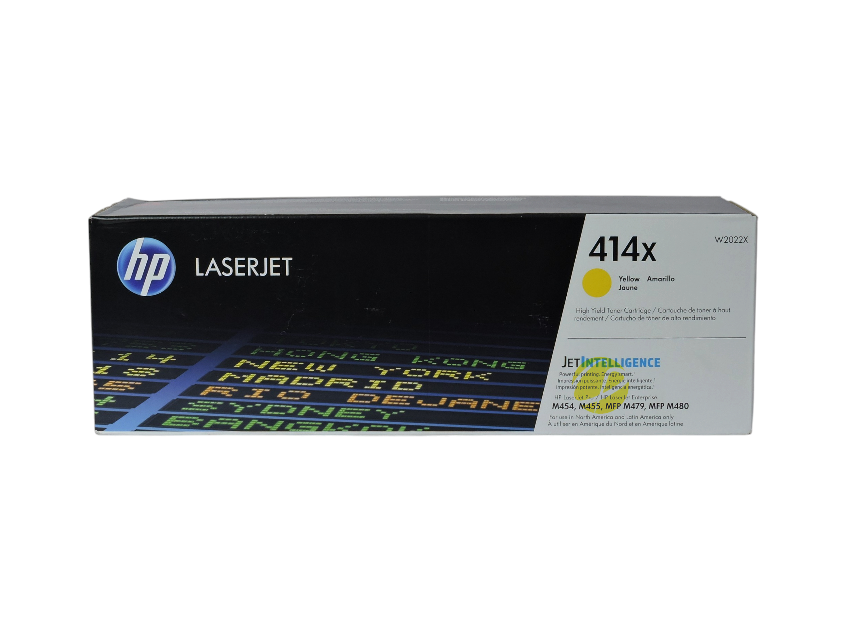 Cartucho de tóner amarillo original HP 414X de Compras Perfectas para impresoras LaserJet con tecnología JetIntelligence