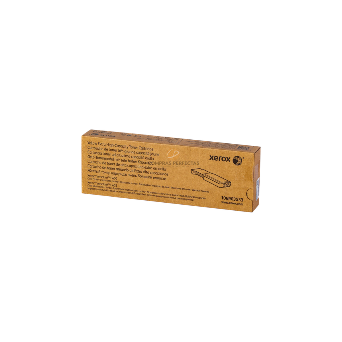 Cartucho de toner amarillo original Xerox 106R03533 de Compras Perfectas para impresoras VersaLink C400 y C405