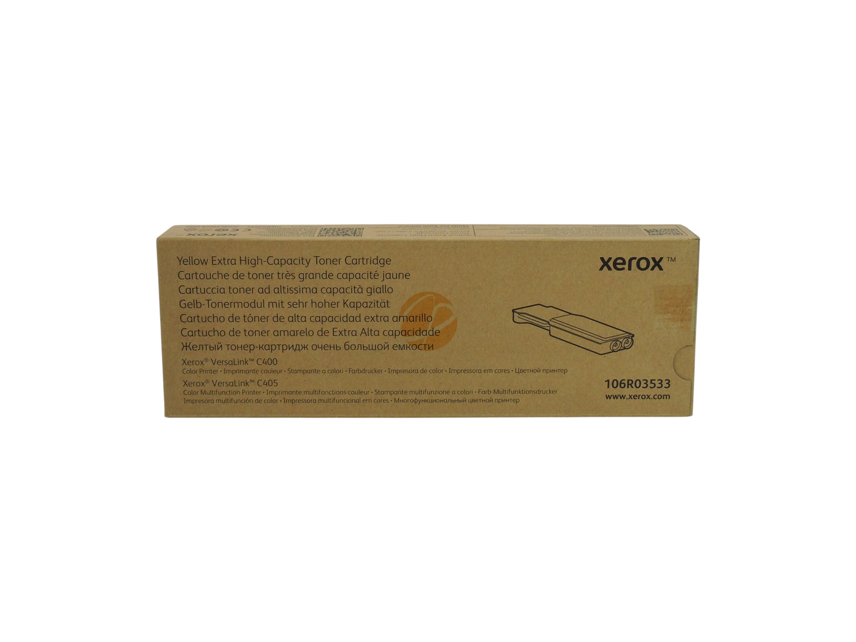 Cartucho de tóner amarillo original Xerox 106R03533 para impresoras VersaLink C400 y C405 de Compras Perfectas