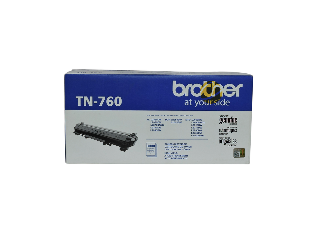 Cartucho de tóner negro original Brother TN-760 de alto rendimiento para impresoras láser de Compras Perfectas