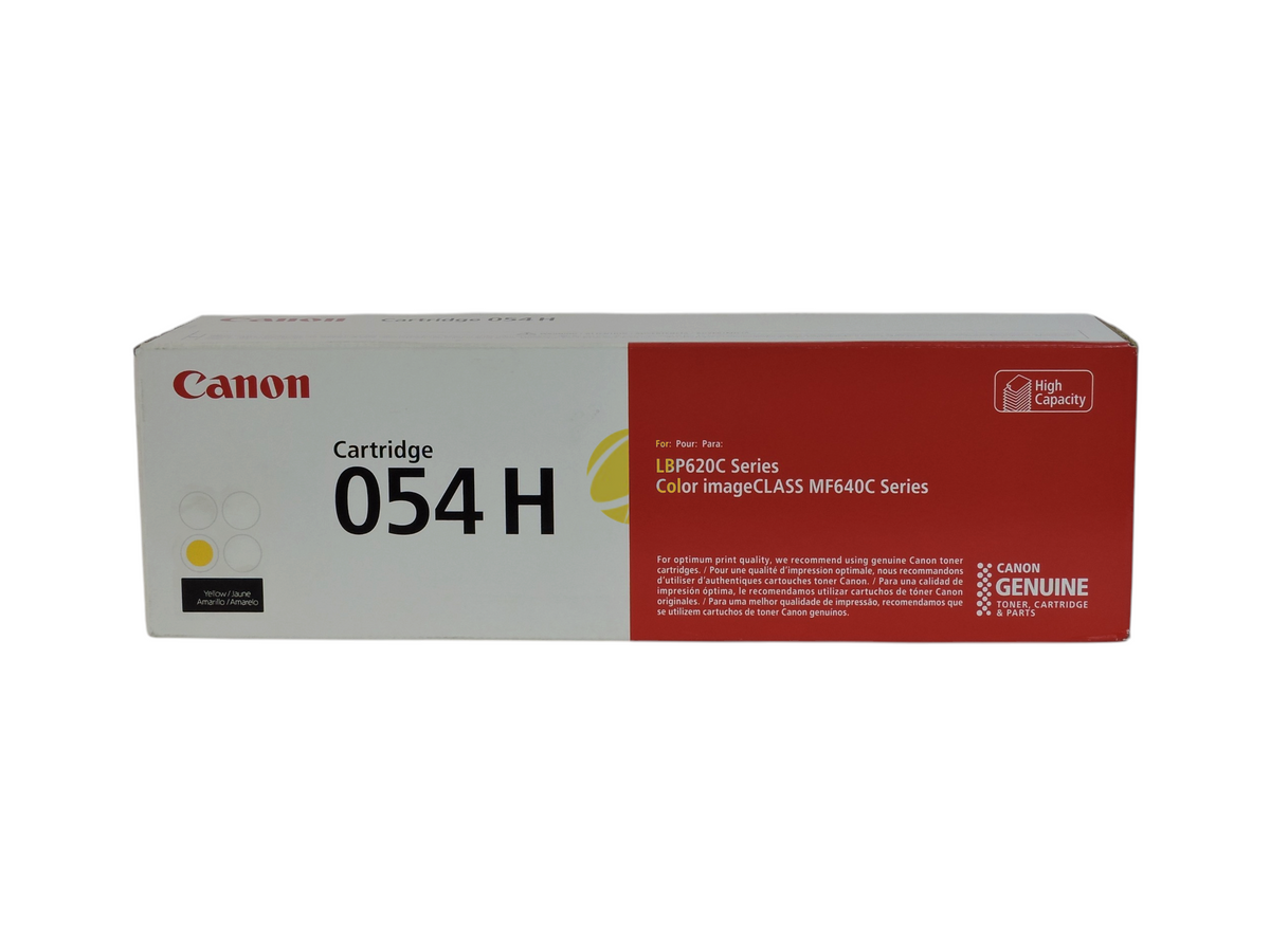Caja de cartucho de tóner amarillo original Canon 054H de Compras Perfectas para impresoras láser