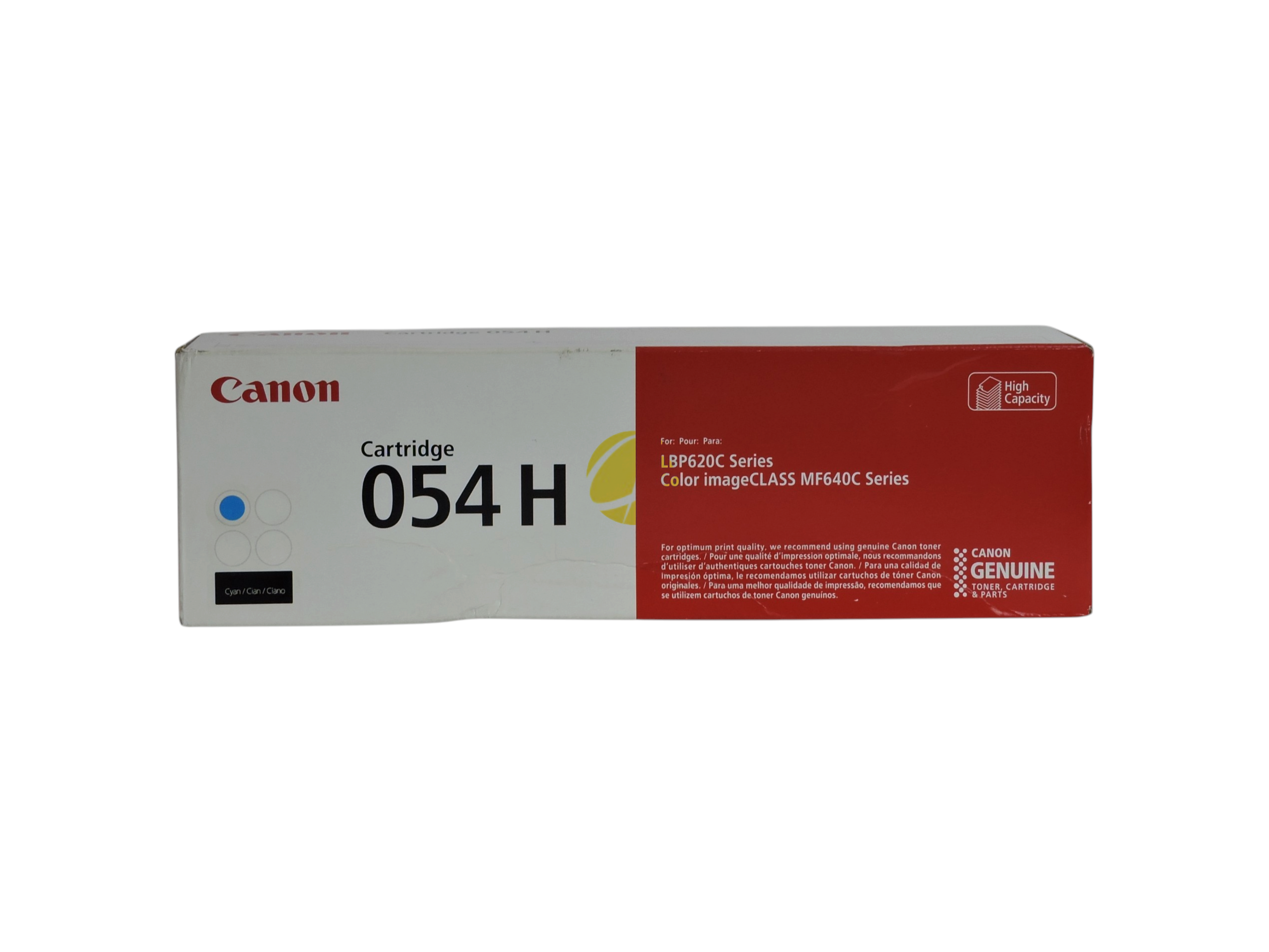 Cartucho de tóner cian original Canon 054H de alta capacidad para impresoras láser de Compras Perfectas