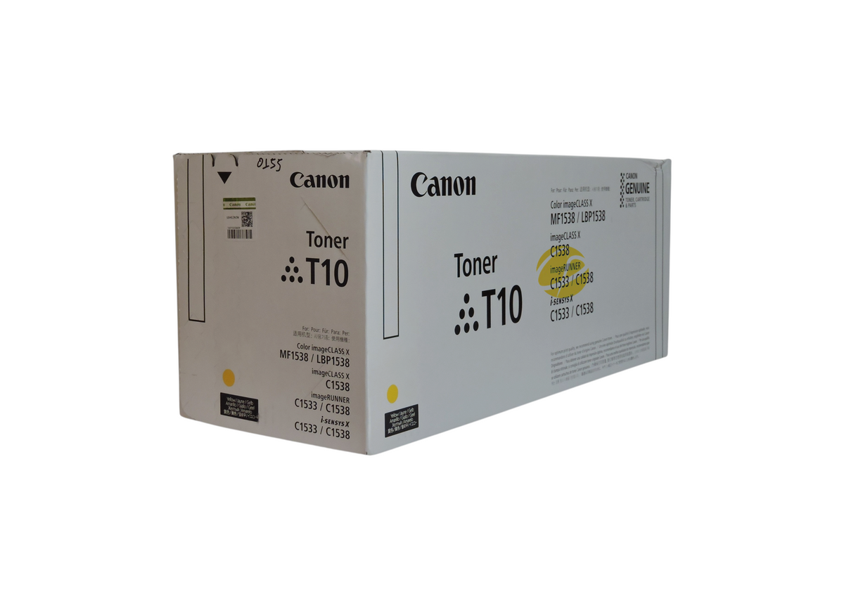 Caja de cartucho de tóner amarillo original Canon T10 de Compras Perfectas para impresoras láser compatibles