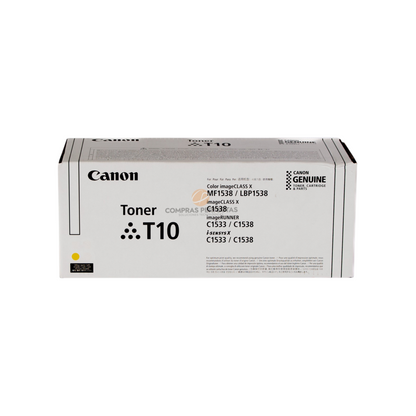 Cartucho de tóner amarillo original Canon T10 para impresoras láser, marca Compras Perfectas