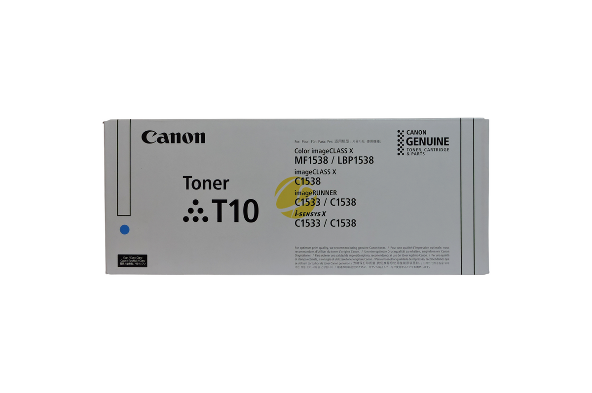 Cartucho de tóner original Canon T10 Cyan de Compras Perfectas para impresoras láser de alto rendimiento