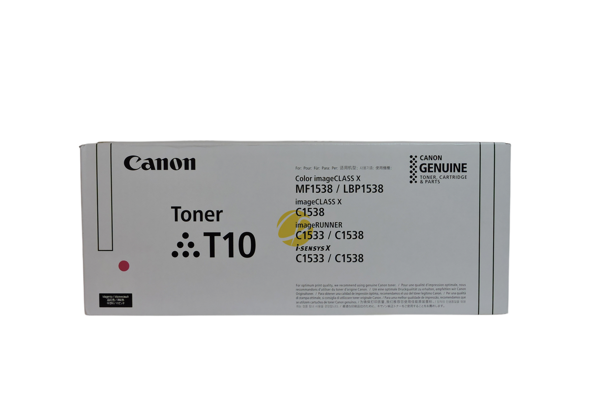 Caja de cartucho de tóner magenta original Canon T10 de Compras Perfectas para impresoras láser Canon compatibles