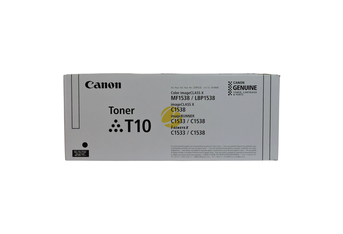 Caja de cartucho de tóner negro original Canon T10 de Compras Perfectas para impresoras láser de alto rendimiento