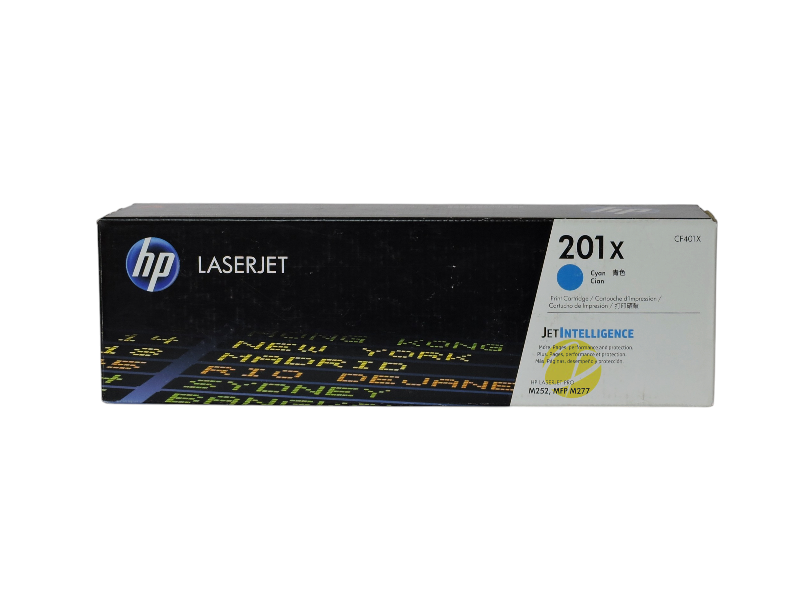 Cartucho de tóner cian original HP 201X de Compras Perfectas para impresoras LaserJet Pro con tecnología JetIntelligence