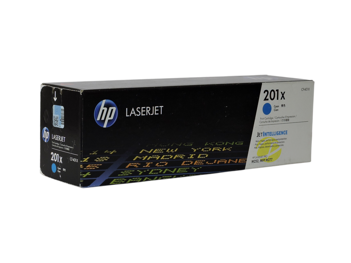 Cartucho de tóner cian original HP 201X de Compras Perfectas para impresoras láser LaserJet Pro