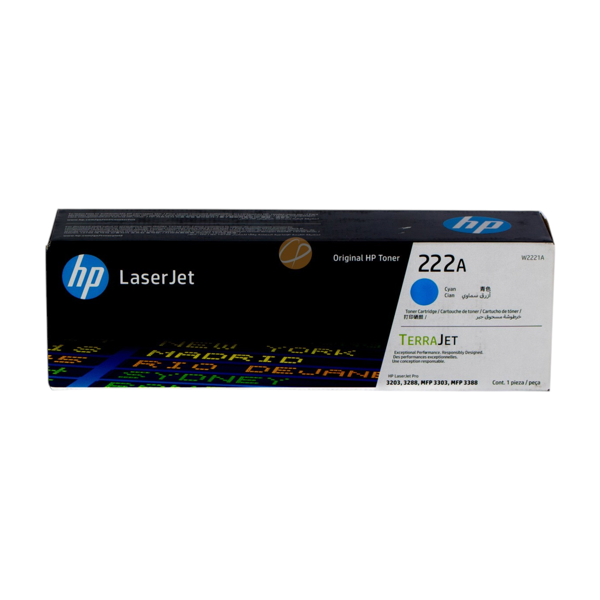 Cartucho de tóner cian original HP 222A de Compras Perfectas para impresoras LaserJet Pro