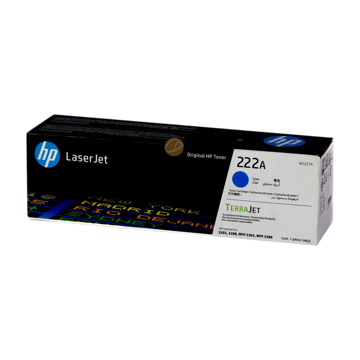 Cartucho de tóner cian original HP 222A de Compras Perfectas para impresoras LaserJet Pro