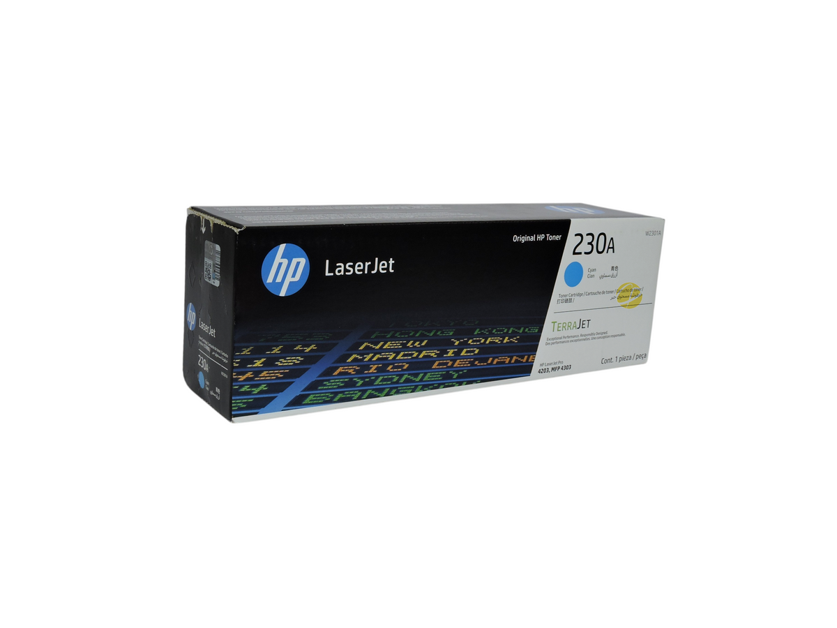 Cartucho de tóner cian original HP 230A para impresoras LaserJet de Compras Perfectas