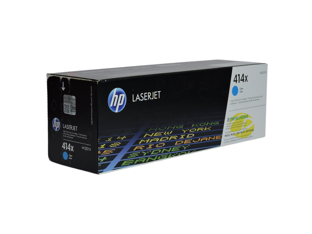 Cartucho de tóner cian original HP 414X de Compras Perfectas para impresoras láser con tecnología JetIntelligence