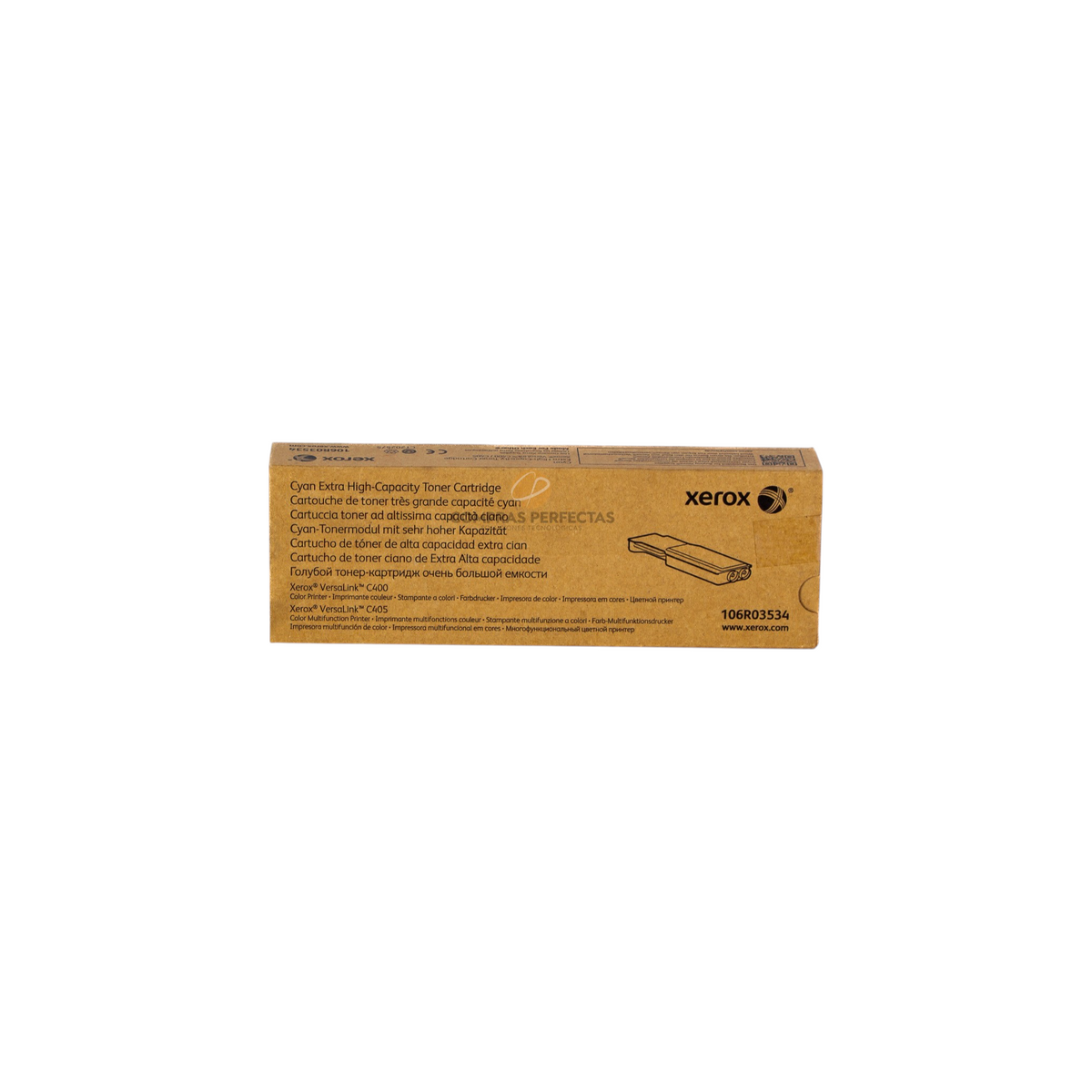 Cartucho de toner cian original Xerox 106R03534 de alta capacidad para impresoras VersaLink de Compras Perfectas