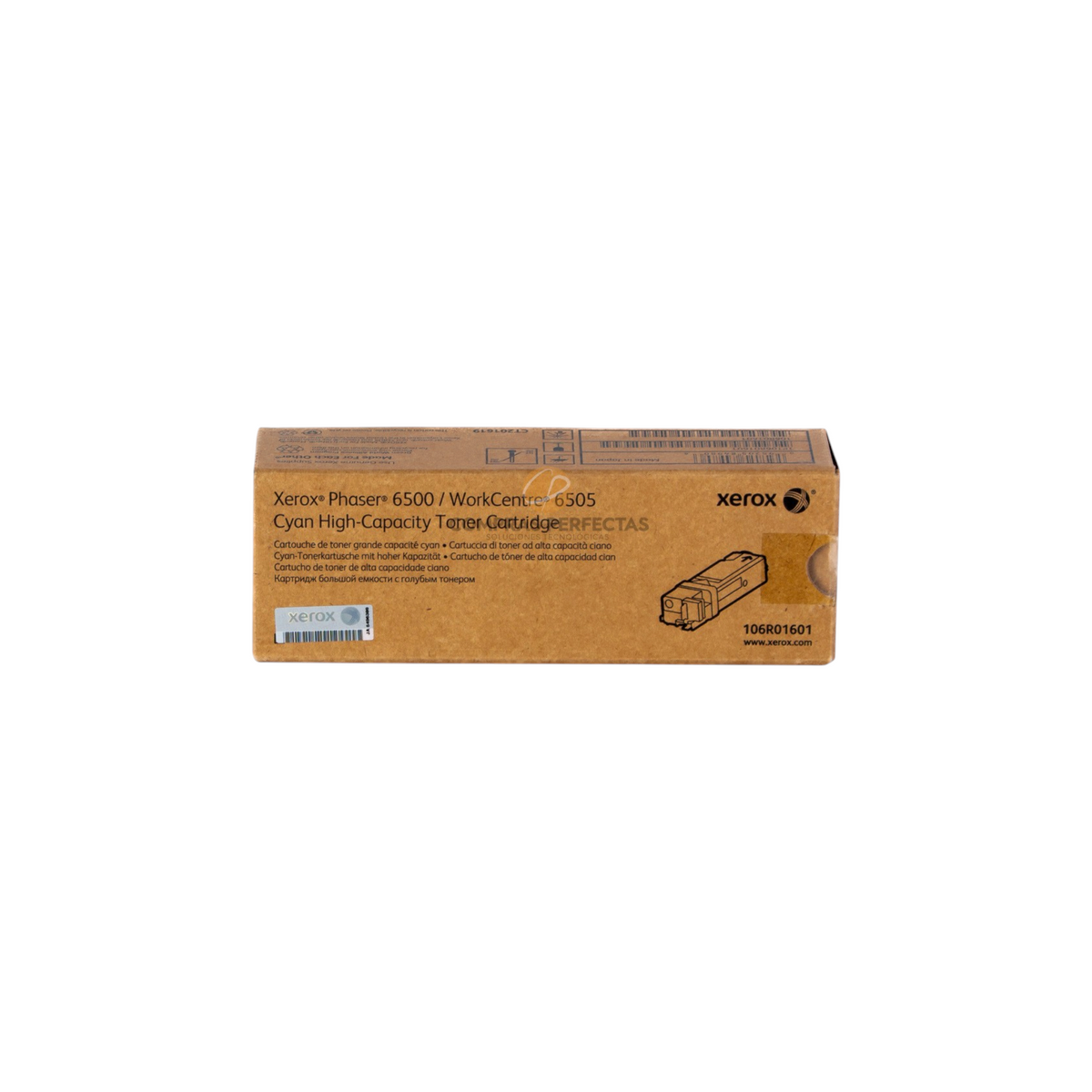 Caja de cartucho de tóner cian original Xerox para impresoras Phaser de Compras Perfectas