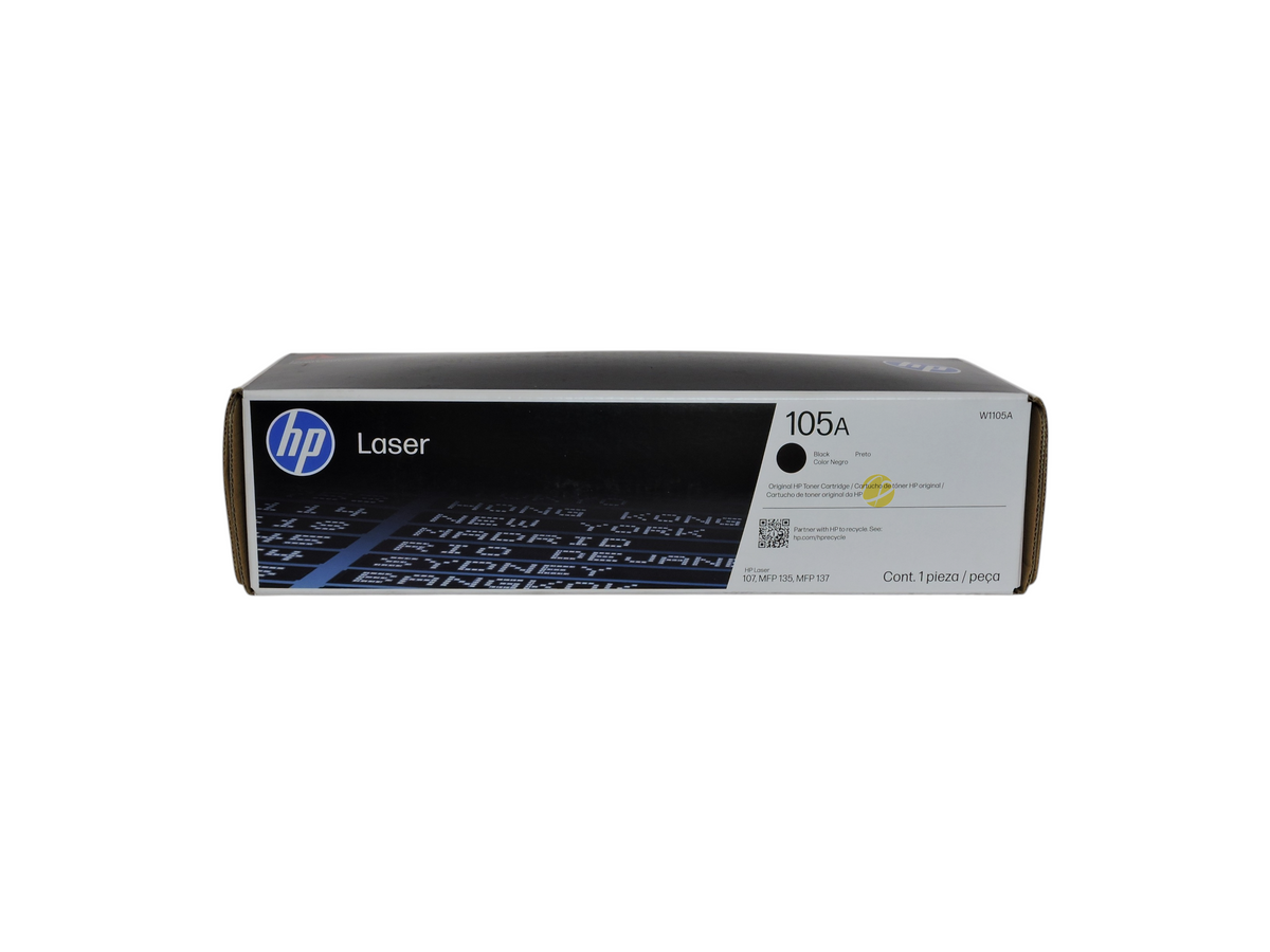 Cartucho de tóner negro original HP 105A para impresoras láser, disponible en Compras Perfectas