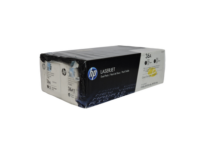 Pack doble de cartuchos de tóner negro HP 36A original para impresoras LaserJet de Compras Perfectas