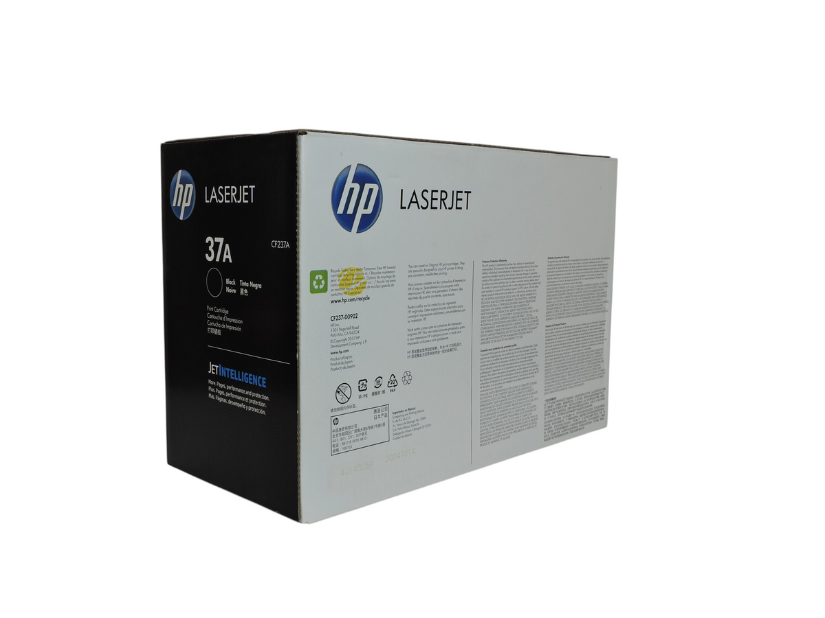 Caja de cartucho de tóner negro original HP 37A de Compras Perfectas para impresoras LaserJet Enterprise