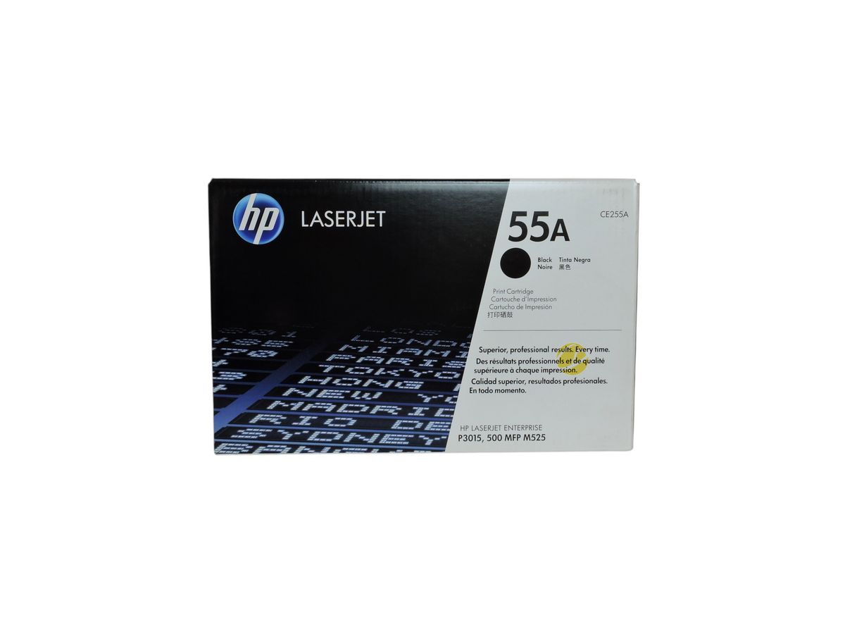 Caja de cartucho de tóner negro original HP 55A CE255A para impresoras LaserJet de Compras Perfectas