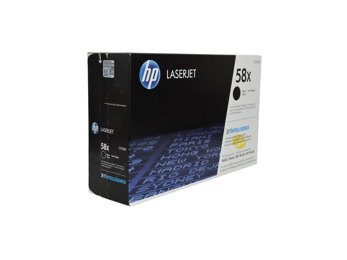 Caja de cartucho de tóner negro original HP 58X de Compras Perfectas con tecnología JetIntelligence