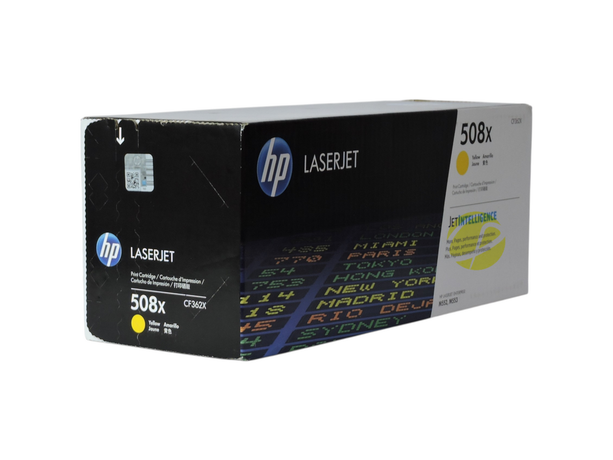 Cartucho de tóner amarillo original HP 508X CF362X de Compras Perfectas para impresoras láser LaserJet Enterprise