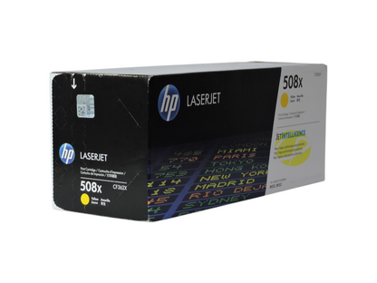 Cartucho de tóner amarillo original HP 508X CF362X de Compras Perfectas para impresoras láser LaserJet Enterprise