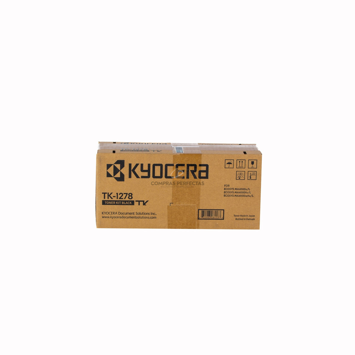 Caja de cartucho de tóner negro original Kyocera TK-1278 de Compras Perfectas para impresoras ECOSYS