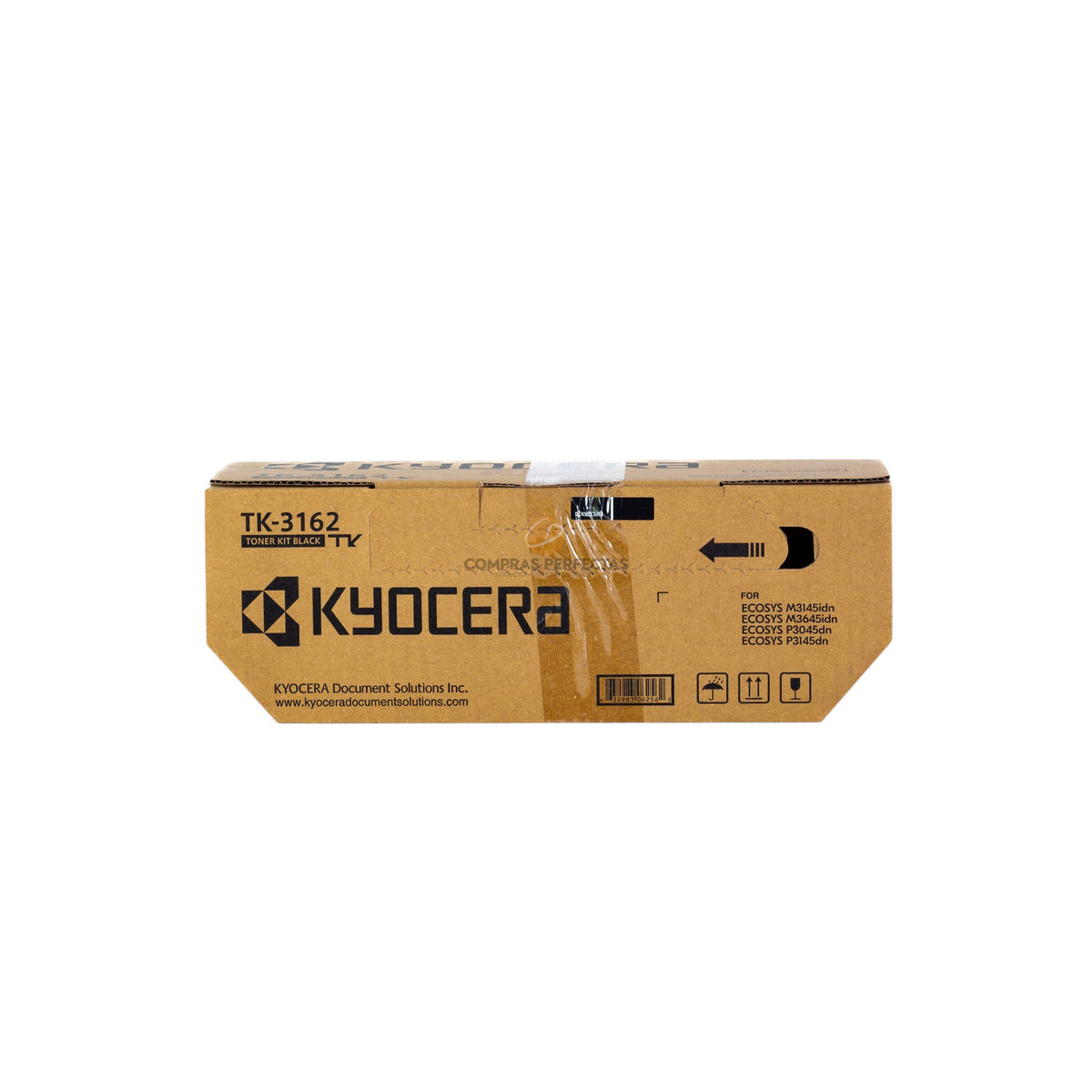 Caja de cartucho de tóner negro original Kyocera TK-3162 de Compras Perfectas para impresoras láser ECOSYS
