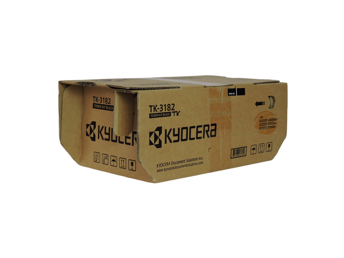 Caja de cartón del tóner negro original Kyocera TK-3182 de Compras Perfectas para impresoras láser ECOSYS