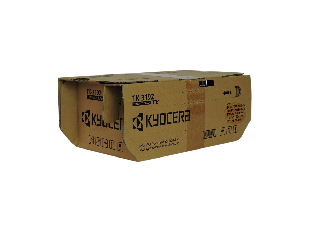 Cartucho de tóner negro original Kyocera TK-3192 para impresoras ECOSYS, disponible en Compras Perfectas.