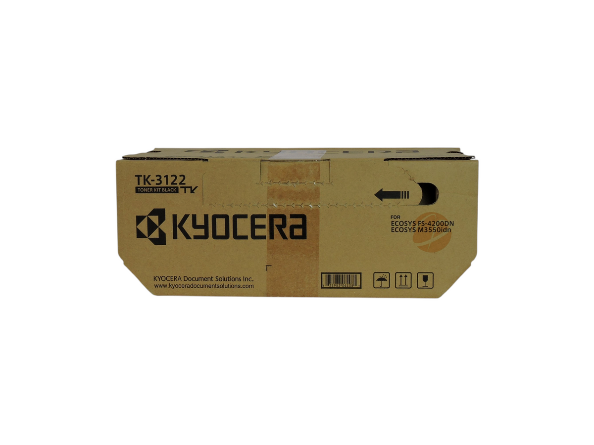 Cartucho de tóner negro original Kyocera TK-3122 para impresoras ECOSYS, vendido por Compras Perfectas