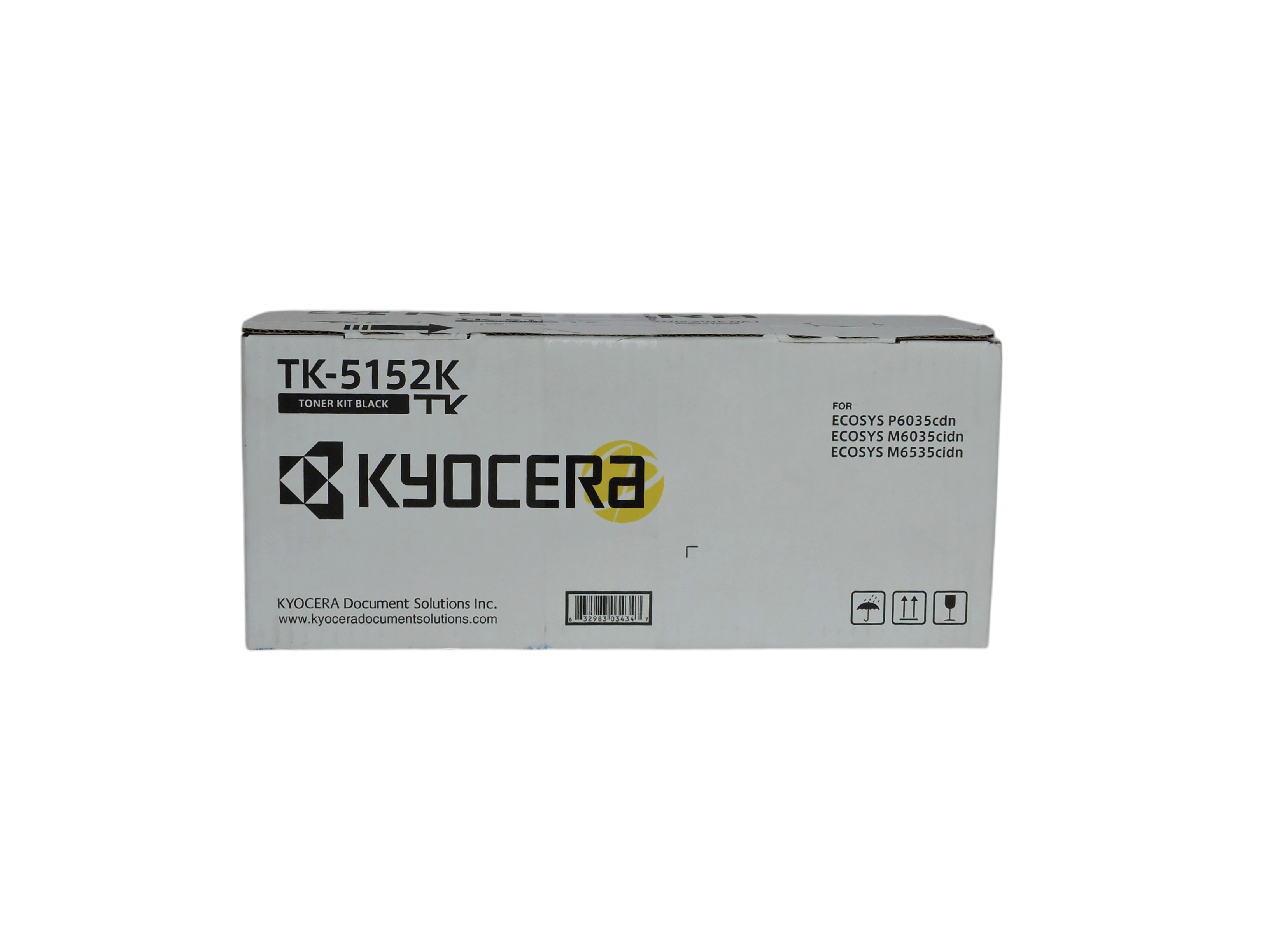 Cartucho de tóner negro original Kyocera TK-5152K para impresoras ECOSYS, vendido por Compras Perfectas