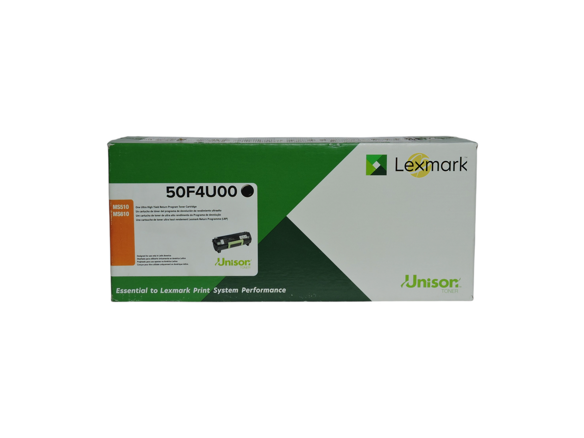 Caja de cartucho de tóner negro original Lexmark 50F4U00 de Compras Perfectas para impresoras MS510 y MS610