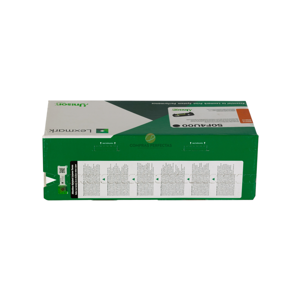 Caja de cartucho de tóner negro original Lexmark 50F4U00 de Compras Perfectas para impresoras MS510 y MS610