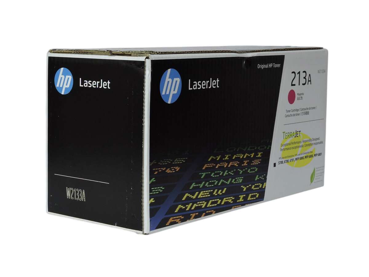 Cartucho de tóner magenta original HP 213A de Compras Perfectas para impresoras láser LaserJet Enterprise
