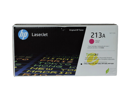 Cartucho de tóner magenta original HP 213A de Compras Perfectas para impresoras láser LaserJet Enterprise