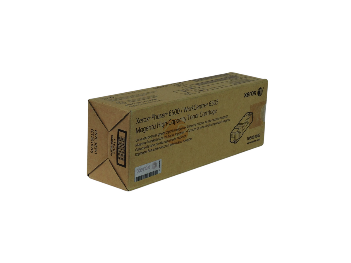 Cartucho de tóner magenta original Xerox 106R01602 para impresoras Phaser 6500 y WorkCentre 6505 de Compras Perfectas