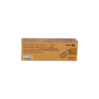 Cartucho de tóner magenta original Xerox 106R01602 para impresoras Phaser 6500 y WorkCentre 6505 de Compras Perfectas