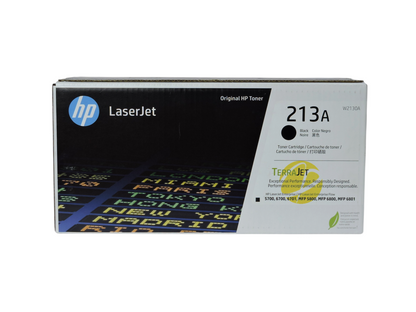 Caja de cartucho de tóner negro original HP 213A de Compras Perfectas para impresoras láser LaserJet Enterprise