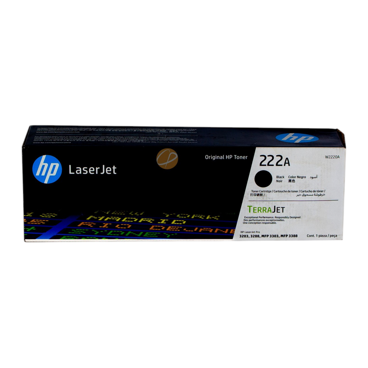 Cartucho de tóner negro original HP 222A de Compras Perfectas para impresoras láser Color LaserJet Pro